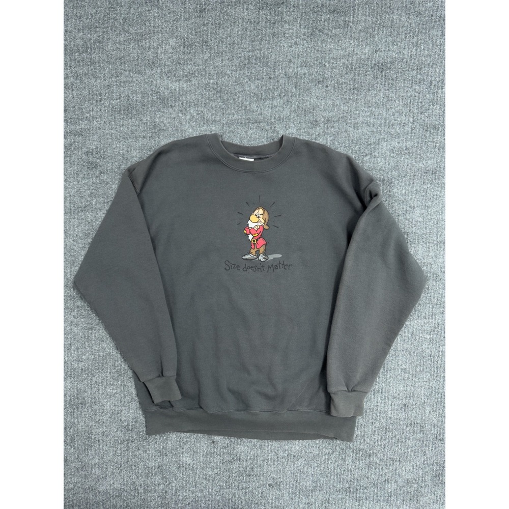 Disney Store Grumpy Sweatshirt Size XXL‎ Graphic Print Crewneck Men